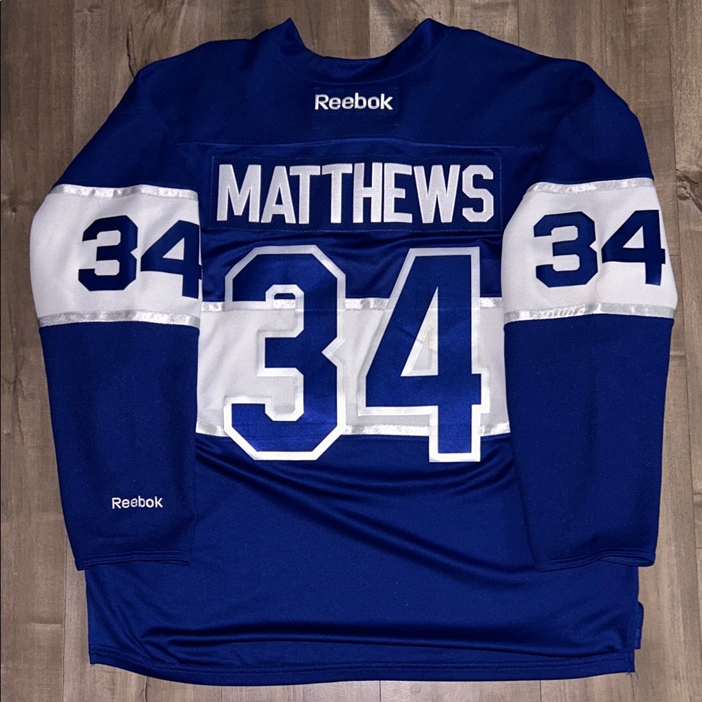 Auston Matthews Toronto Maple Leafs Centennial Classic Rebook NHL Jersey